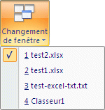 Excel 2007 - Changement de fenêtre