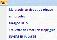 Powerpoint 2007 :Acceuil - Modifier la case