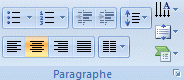 Powerpoint 2007 : Acceuil-paragraphe