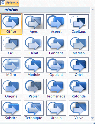powerpoint 2007 : Création - effets