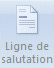Word 2007: Publipostage-Ligne de salutation