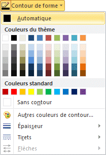Excel 2007/2010 - Contour de forme
