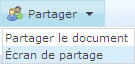 &Eacute;cran de partage