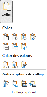 Excel - COller - Options