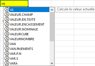 Excel-fonction-assistant formule dans la cellule