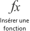 Bouton Insérer une fonction