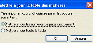 word 2003:table des matières 4