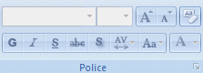 Powerpoint 2007 : Acceuil- Police